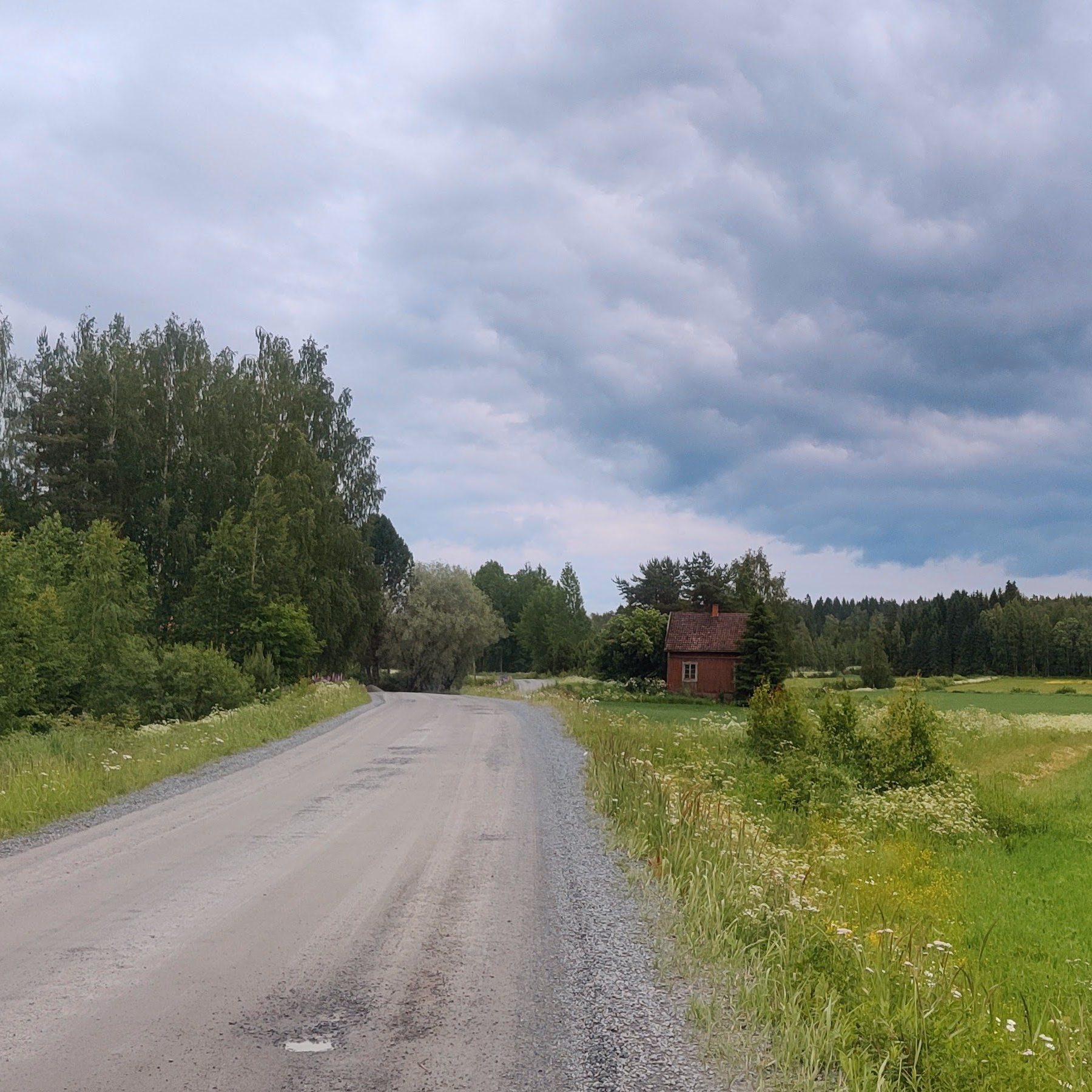 Coolcation in Finland may lead you to a rural road like this one in Sastamala